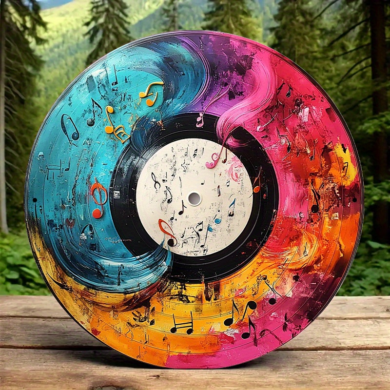 Home Office Or - Disco artistico in vinile vibrante da