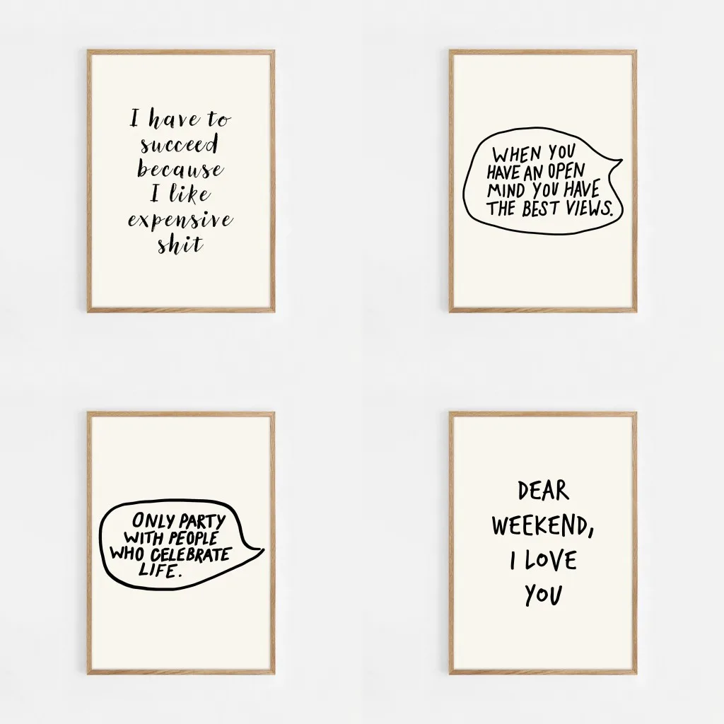 Home Office Room Inspiration - Quadri da parete con citazioni motivazionali