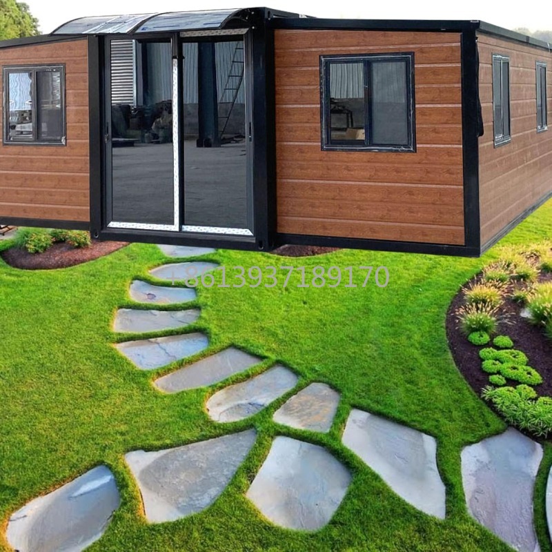 Home Office Or - Casa Container Prefabbricata Moderna con Porta