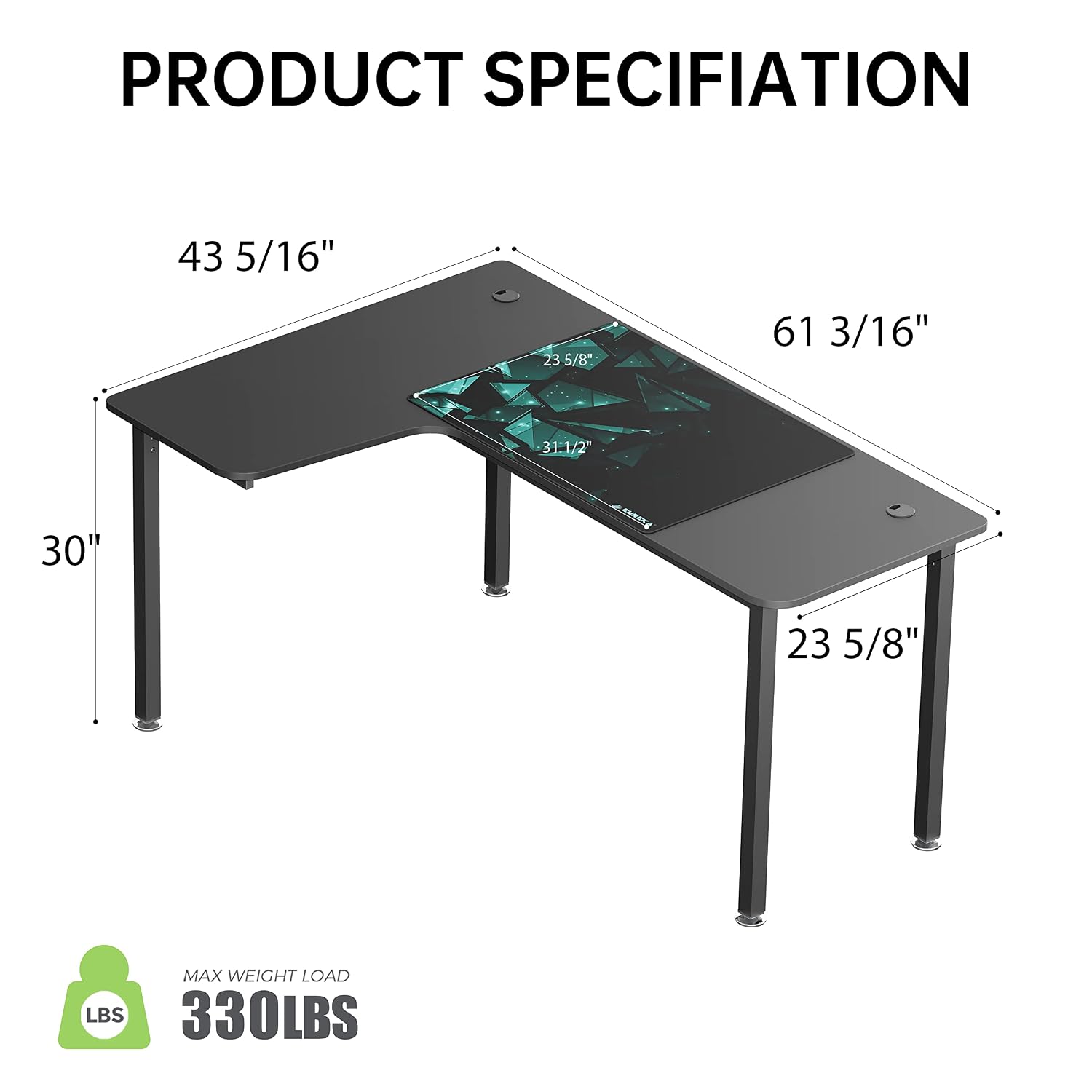 Scrivania ad angolo a forma di - Home Office Work Table recensione e prezzo